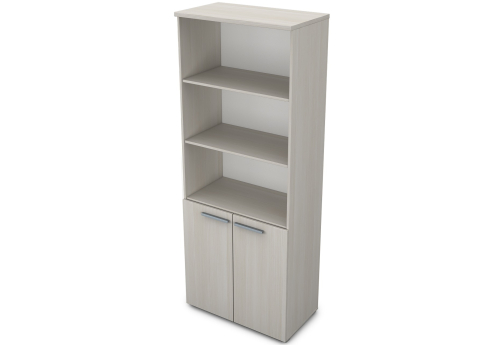 Шкаф высокий (3 открытые полки) Платинум Персонал, цвет слоновая кость