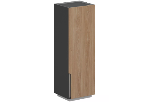 Гардероб (выдвижная штанга) правый, цвет оникс серый + гикори