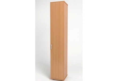 Шкаф высокий узкий закрытый, цвет бук
