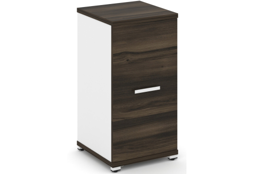 Шкаф одна узкая секция 2 ниши (фасад ЛДСП, 2 ниши) Динен, цвет дуб мали-белый