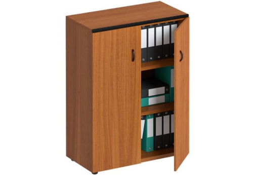 Шкаф для документов средний закрытый Линси, цвет орех