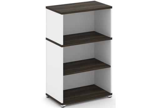 Стеллаж опорный/приставной с надставкой низкой Динен, цвет дуб мали-белый