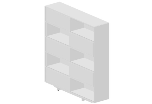 Шкаф-купе Кристо Директ, цвет белый + белый