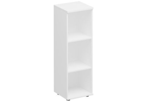 Стеллаж средний узкий Прайм, цвет белый