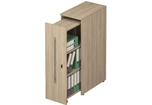 Стеллаж вертикальный с замком левый Тарли, цвет вяз светлый