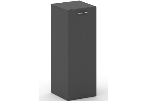 Шкаф узкий средний левый Милтон, цвет базальт