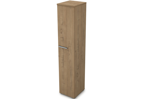 Пенал высокий закрытый Платинум Персонал, цвет тиковое дерево