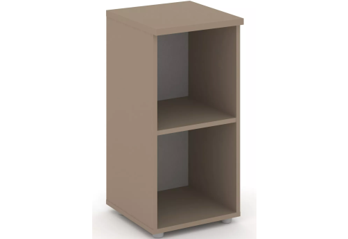 Стеллаж низкий узкий, цвет латте