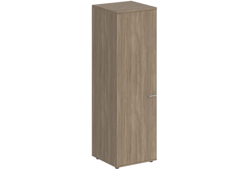 Гардероб с задней стенкой ЛДСП левый Индиго Вуд, цвет дуб темный