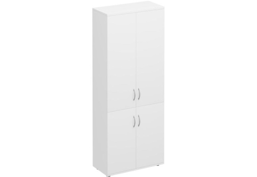 Шкаф для документов закрытый 4 двери Прайм, цвет белый