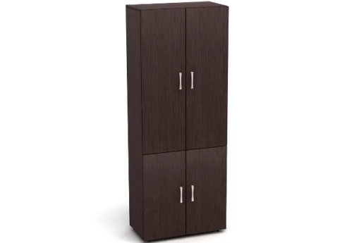 Шкаф высокий закрытый (4 двери), цвет венге