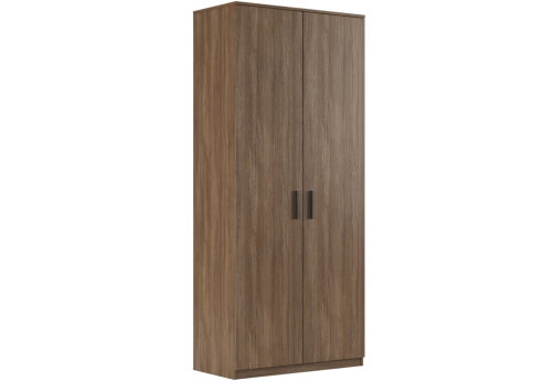 Гардероб с древесным фасадом, цвет дуб