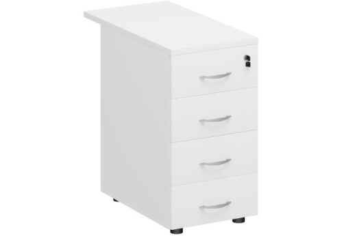 Тумба приставная Прайм, цвет белый