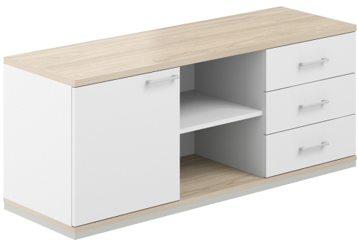 Тумба сервисная Фламинго, цвет белый + акация