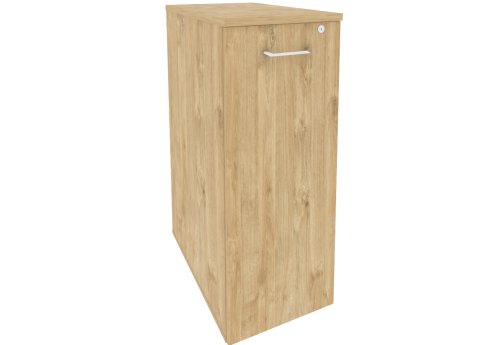 Тумба высокая выдвижная приставная/опорная, цвет тиквуд светлый