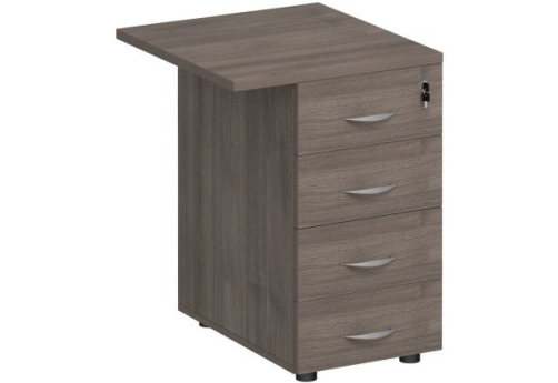 Брифинг-приставка с тумбой Прайм, цвет шамони темный