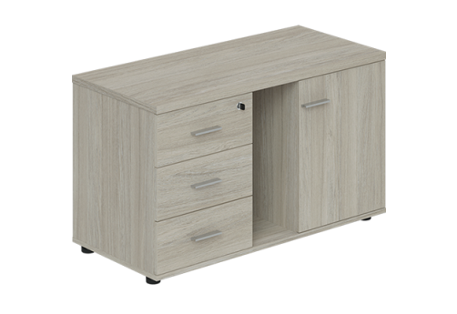 Тумба сервисная левая (на опорах) Камелот, цвет светлый дуб