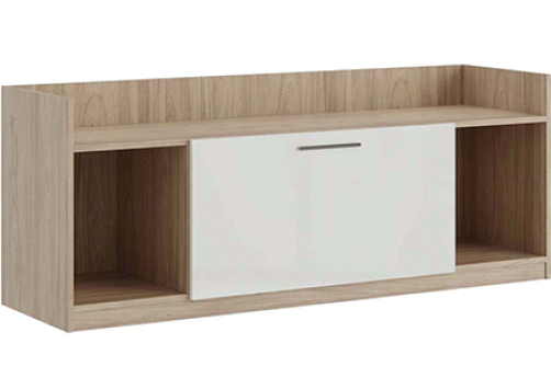 Приставка с глянцевым фасадом Виенсо, цвет вяз + белый