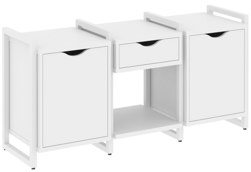 Тумба наборная вариант 7 Европа, цвет белый бриллиант + белый