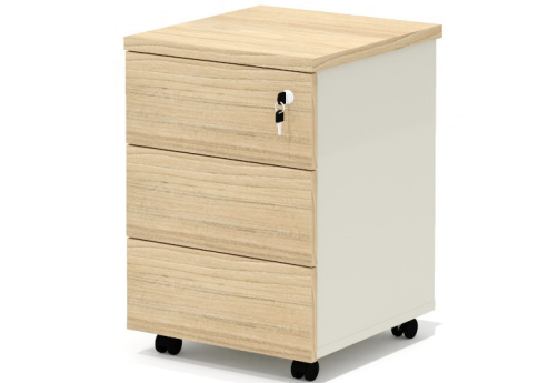 Тумба мобильная Некста, цвет вяз + беж