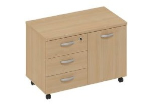 Тумба для оргтехники Мира Нумо, цвет натуральный дуб