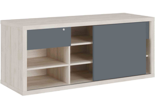 Греденция Петра, цвет светлый дуб + антрацит