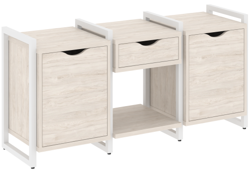 Тумба наборная вариант 7 Европа, цвет денвер светлый + белый