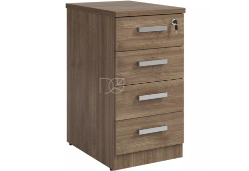 Тумба приставная с замком, цвет шамони темный