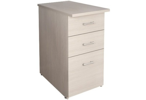 Тумба приставная (3 ящика) КР-КМ37, цвет дуб молочный