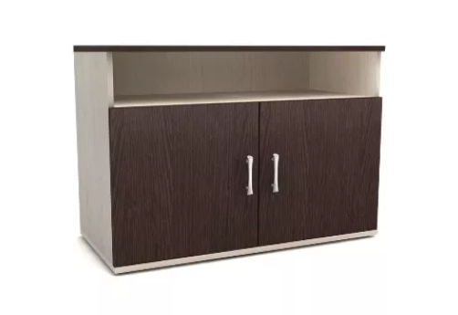 Тумба под оргтехнику, цвет венге + дуб молочный