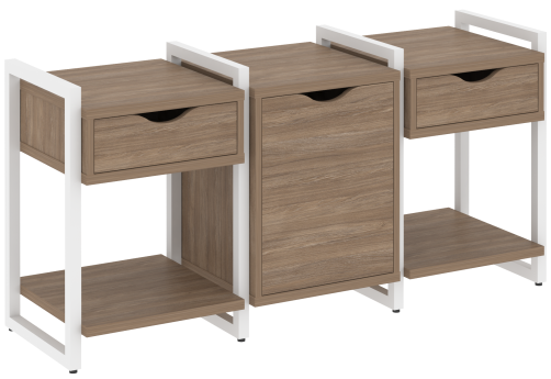 Тумба наборная вариант 6 Европа, цвет дуб аризона + белый