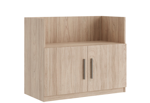 Креденция с нишей с древесным фасадом Виенсо, цвет вяз