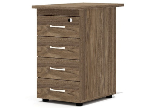 Тумба приставная (4 ящика с замком) Колибри, цвет палдао