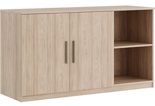 Креденция с секцией с древесным фасадом Виенсо, цвет вяз