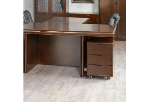 Тумба подкатная 3 ящика Север, цвет темный орех