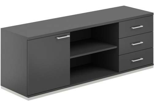 Тумба сервисная с замком Фламинго, цвет антрацит