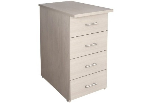 Тумба приставная (4 ящика), цвет дуб молочный