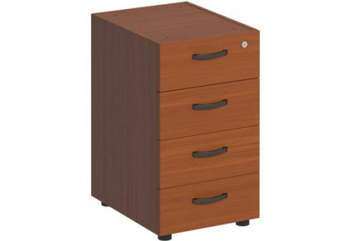 Тумба приставная без топа с замком Линси, цвет орех