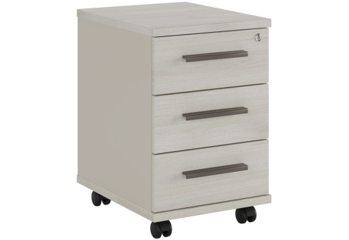 Тумба подкатная 3 ящика, цвет дуб шамони светлый