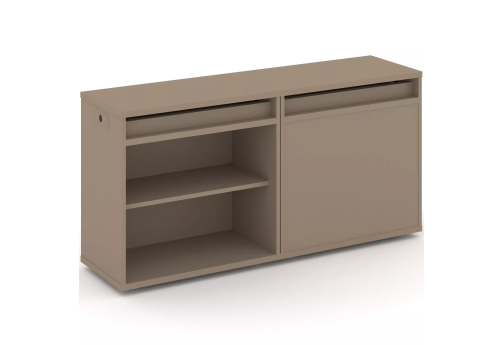 Тумба двойная с топом (набор №4, вариант 2), цвет латте + капучино