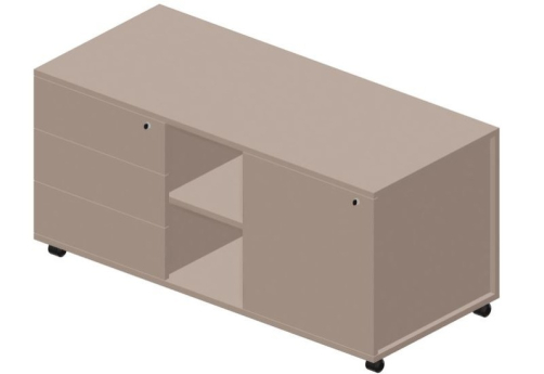 Тумба сервисная левая Кристо Директ, цвет тортора