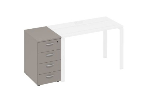 Тумба приставная (4 ящика) Мира Нумо, цвет мокко премиум