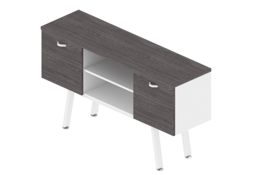 Греденция, цвет ясень темный + белый