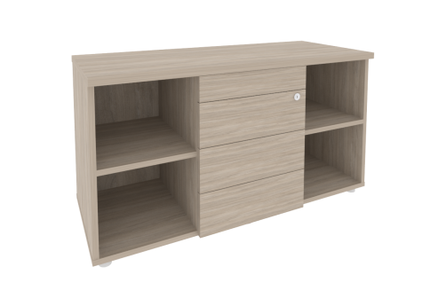 Тумба сервисная с ящиками (TIP-ON), цвет дуб аттик