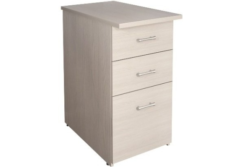 Тумба приставная (3 ящика) КР-КМ36, цвет дуб молочный