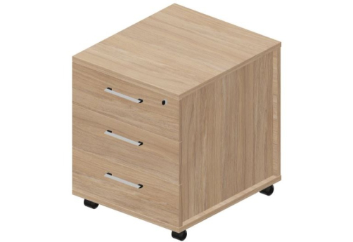 Тумба мобильная усиленная Кристо Директ, цвет светлый дуб