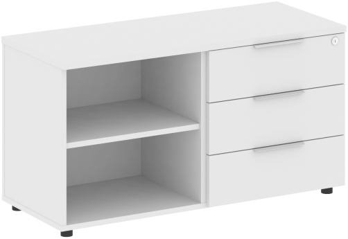 Тумба сервисная/опорная, цвет белый