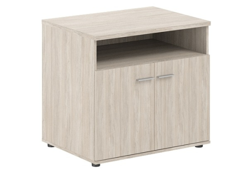 Тумба сервисная с нишей и 2 фасадами Индиго Вуд, цвет дуб светлый