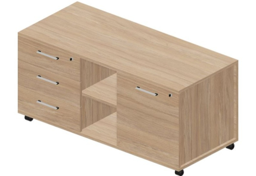 Тумба сервисная усиленная левая Кристо Директ, цвет светлый дуб