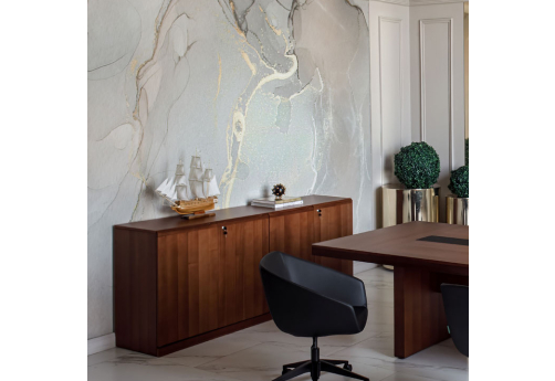 Греденция (4 двери) Сопрано, цвет орех Италия